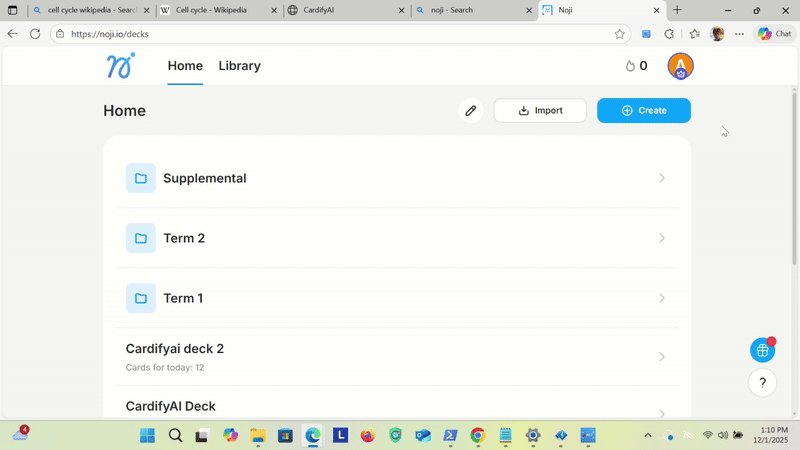 Importing a CardifyAI deck into your flashcard app
